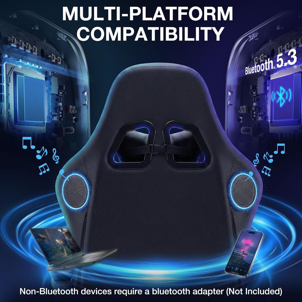 RGB Gaming Chair with Bluetoot - Video Gaming & Esports Usd Acc review and price