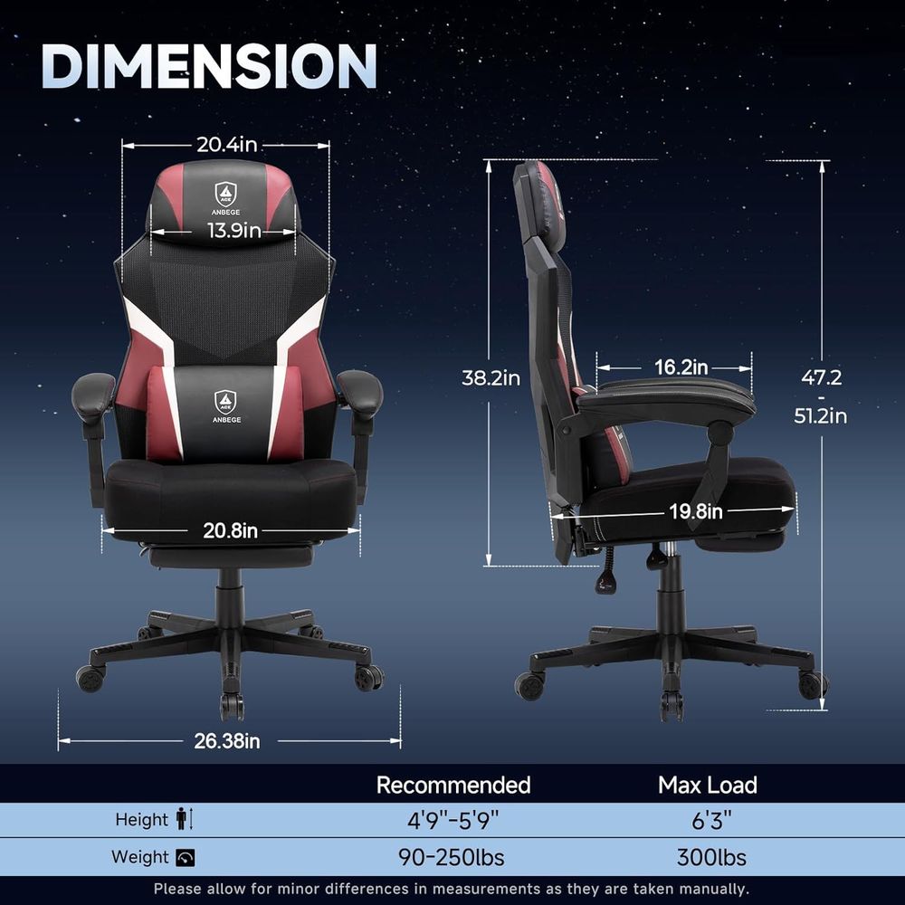 Ergonomic Mesh Video Gaming Ch - Video Gaming & Esports Usd Acc review and price