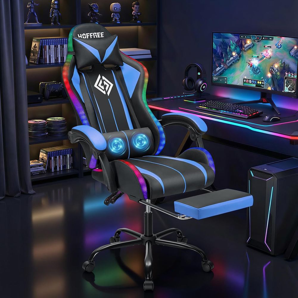 LED Gaming Chair with Massage  - Video Gaming & Esports Usd Acc review and price